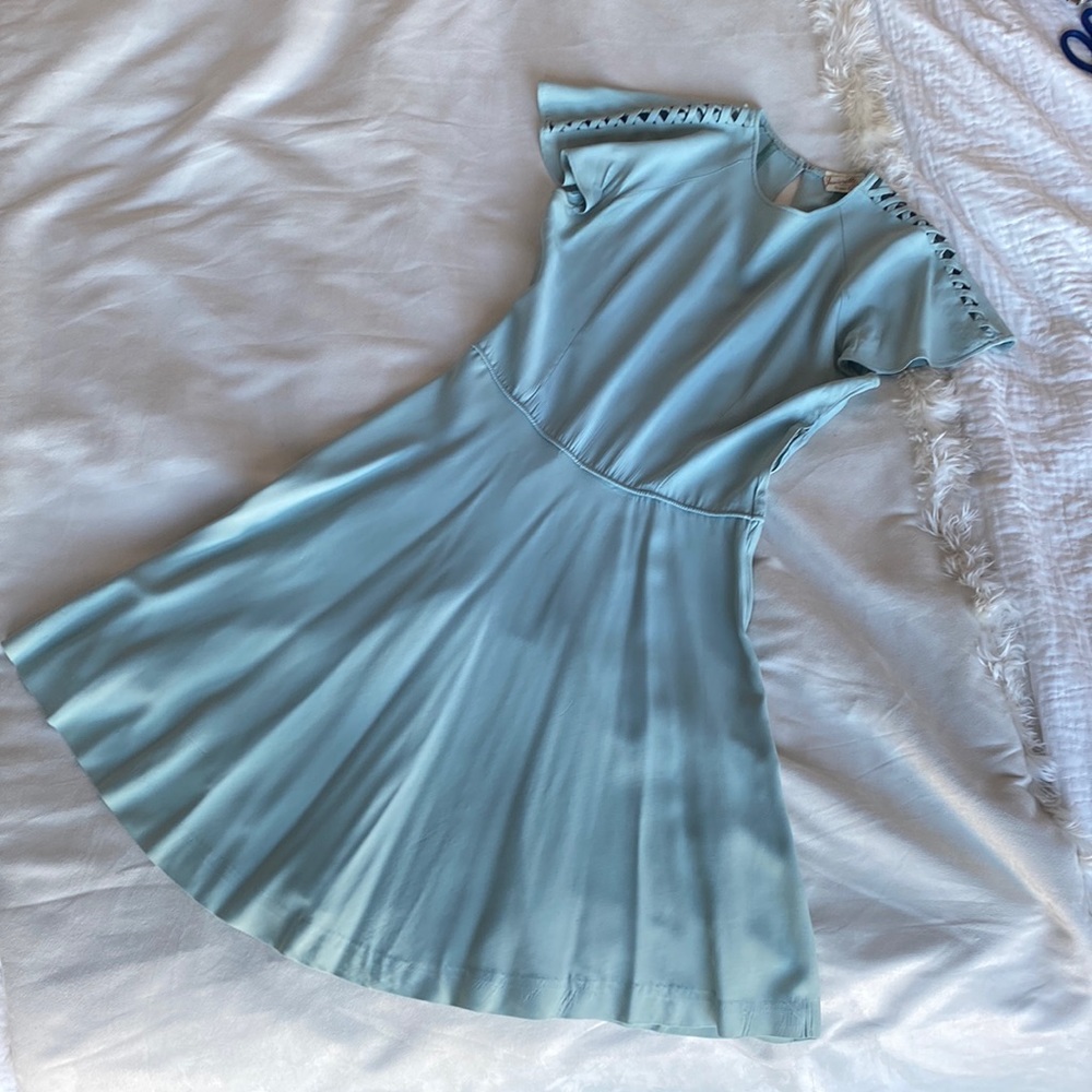 1940s/1950s Rayon Party Dress/Prom Dress/Day Dress - image 1